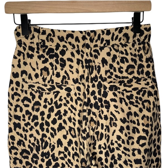 & Other Stories Leopard High Waist Tapered Trousers Pants - Picture 11 of 16